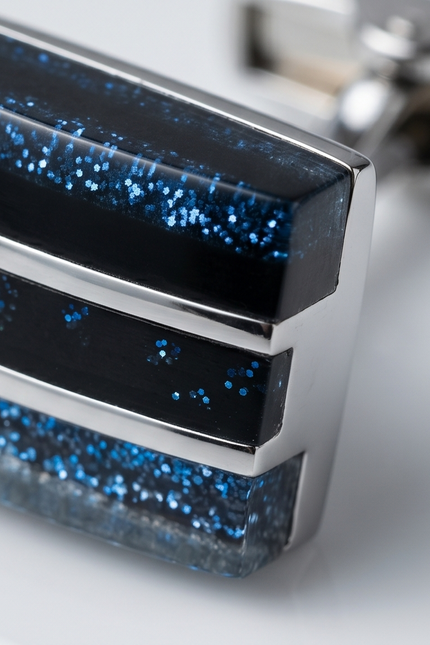 Midnight Nebula Rectangular Cufflinks