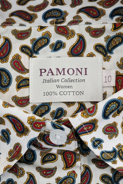 Pamoni Italian Collection paisley pattern shirt