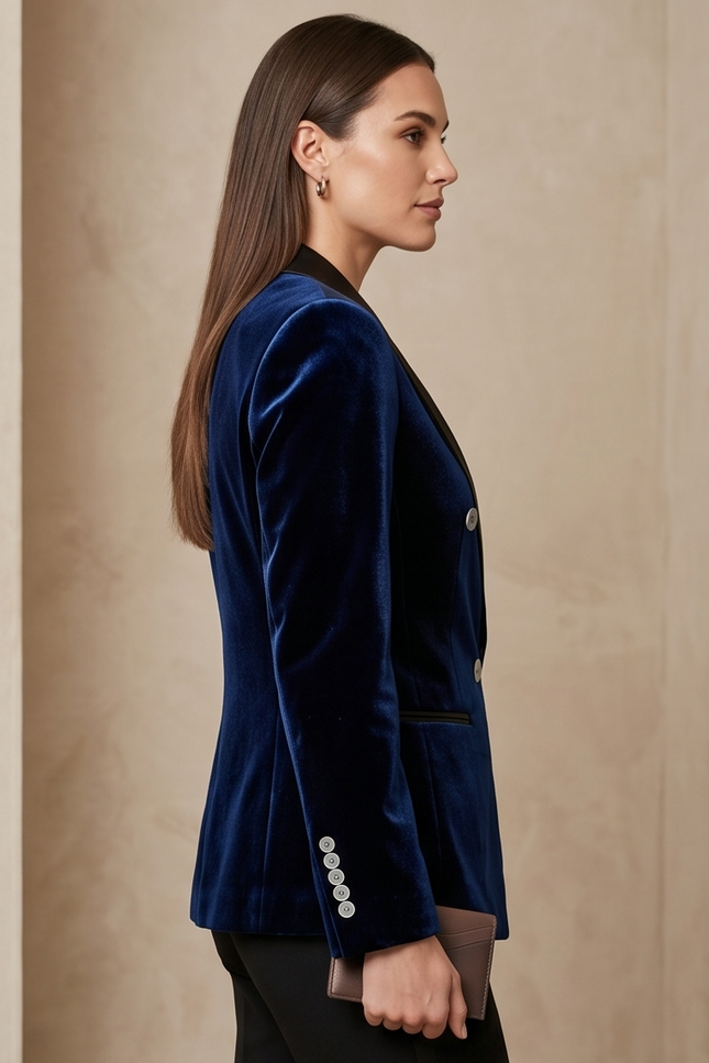 Navy Double Breasted Dinner Jacket