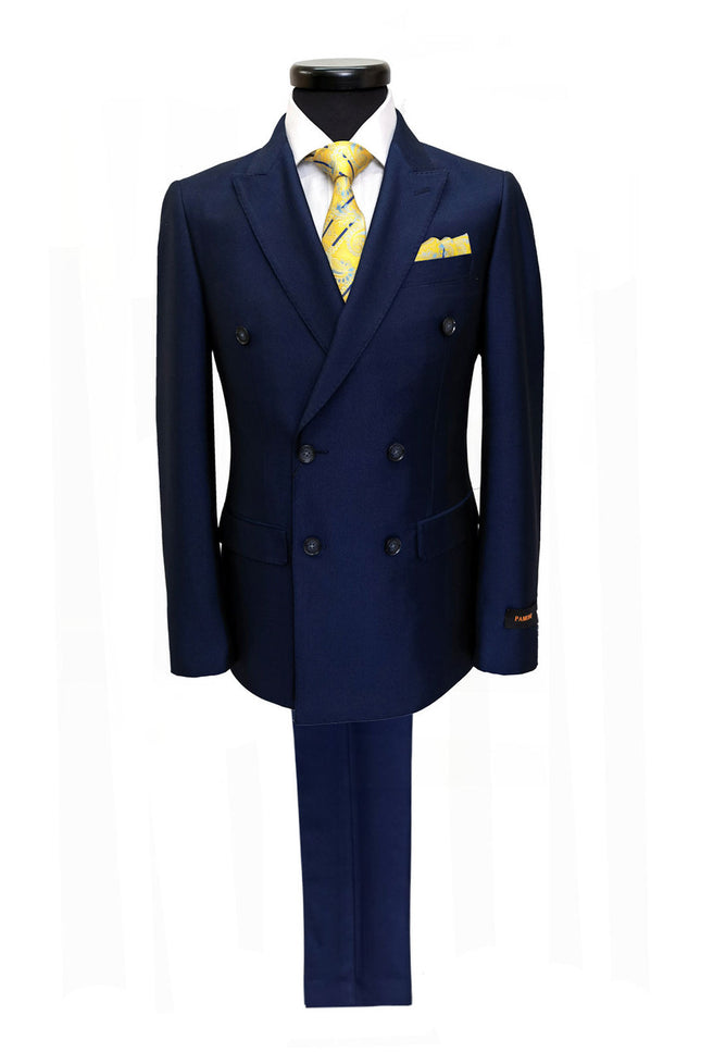 Navy Double Breasted Suit
