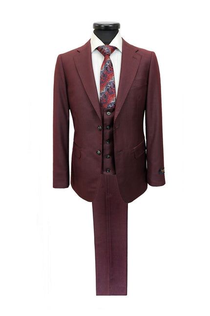 Burgundy 3-Piece Suit