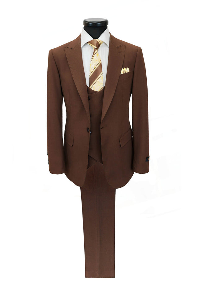 Dark Brown 3-Piece Suit