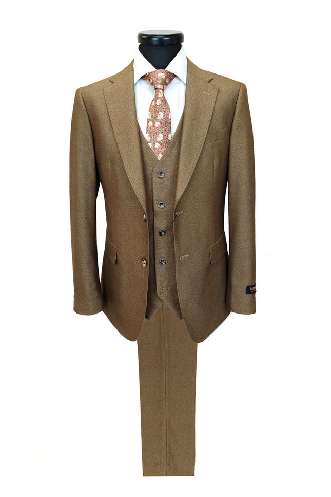 Gold Brown 3-Piece Suit