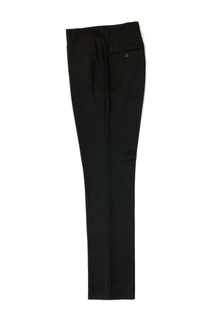 Black 1-button Regular Fit Suit Men's Suit