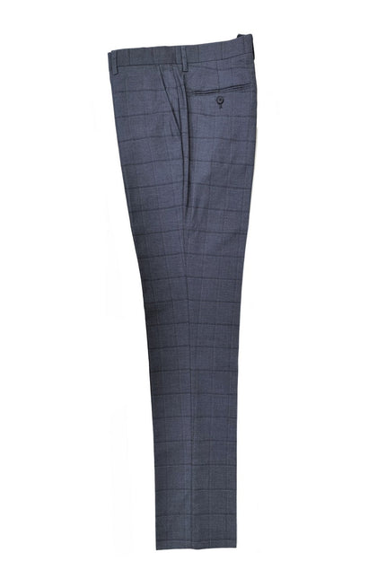 Grey Check Two Button 3-Piece Suit Trousers