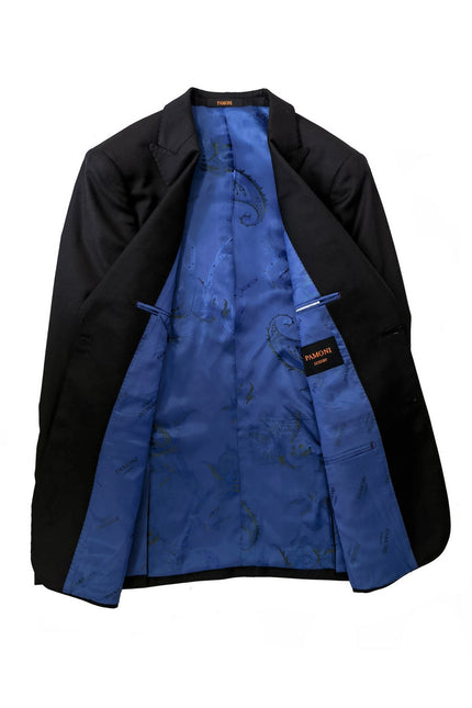 Black Two Button 3-Piece Suit