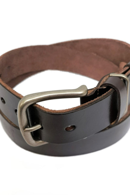 Dark Brown Leather Belt