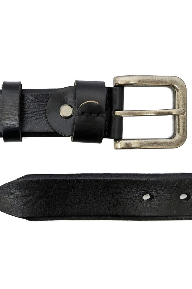 Black Genuine Leather Belt