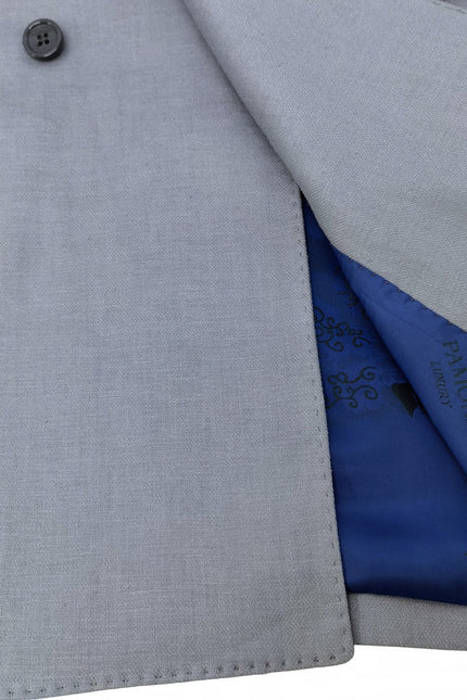 Grey Double Breasted Linen Suit