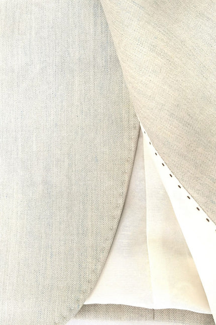 Beige Single Button 3-Piece Suit