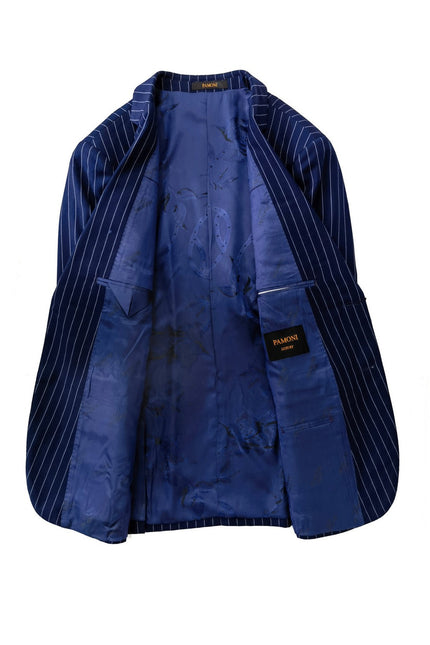 Blue Stripe 2 Button 3-Piece Suit