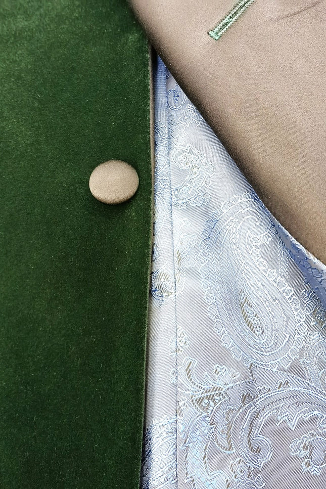 Green Velvet Dinner Jacket