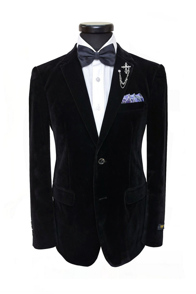 Blazer en velours noir