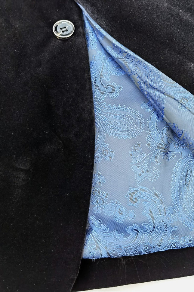 Blazer en velours noir