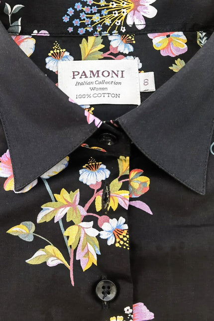 Black Floral Extra Fitted Shirt