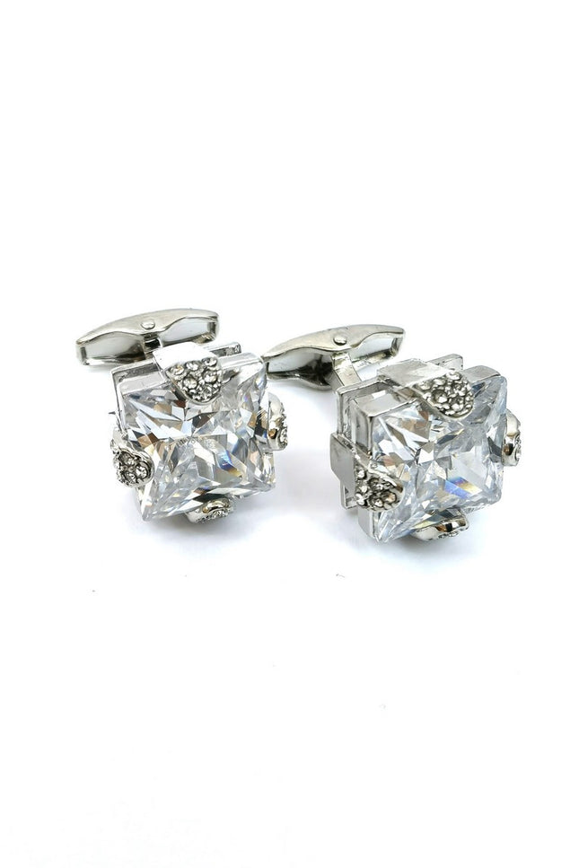 Silver Gemstone Cufflinks