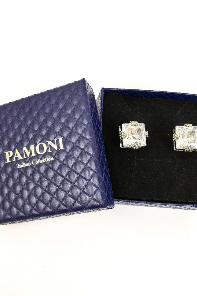 Silver Gemstone Cufflinks