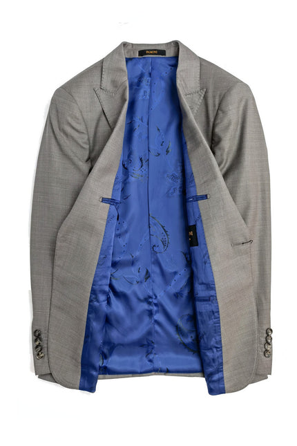 Taupe Slim Fit 3-Piece Twill Suit