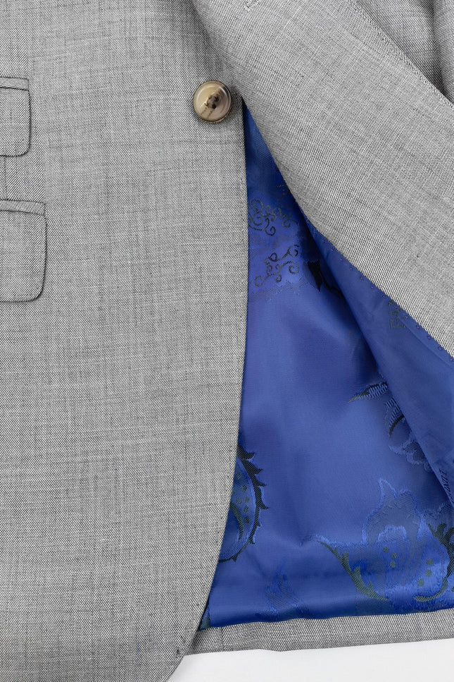 Light Grey Sharkskin 3-Piece Suit