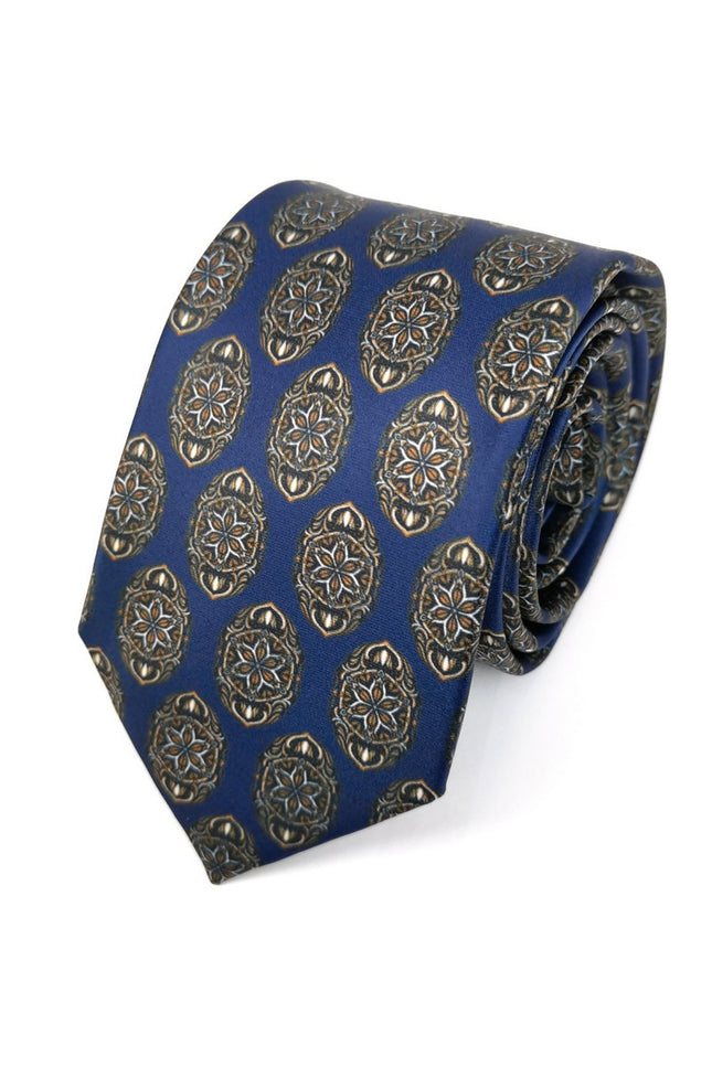 Navy Geometric Tie