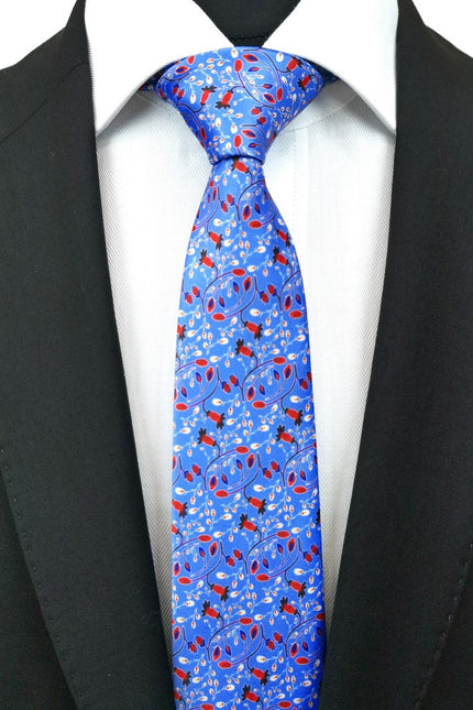 Blue Floral Tie