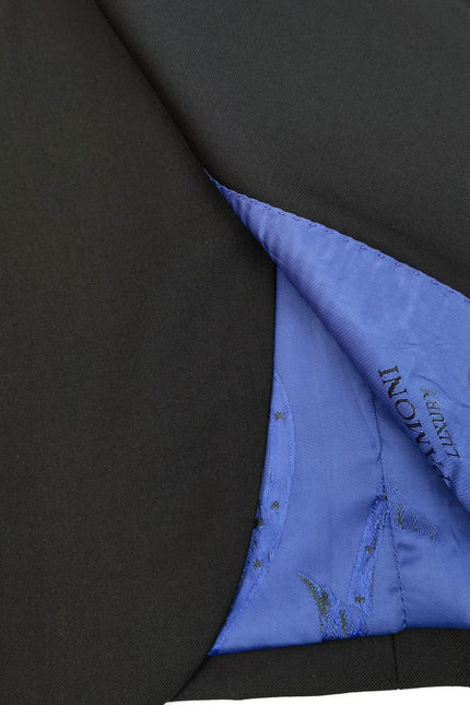 Black 3-Piece Tuxedo With Wide Shawl Lapel