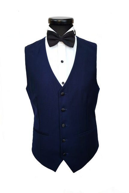 Navy 3-Piece Tuxedo With Black Peak Lapel