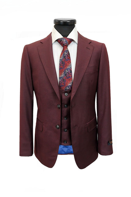 Burgundy 3-Piece Suit
