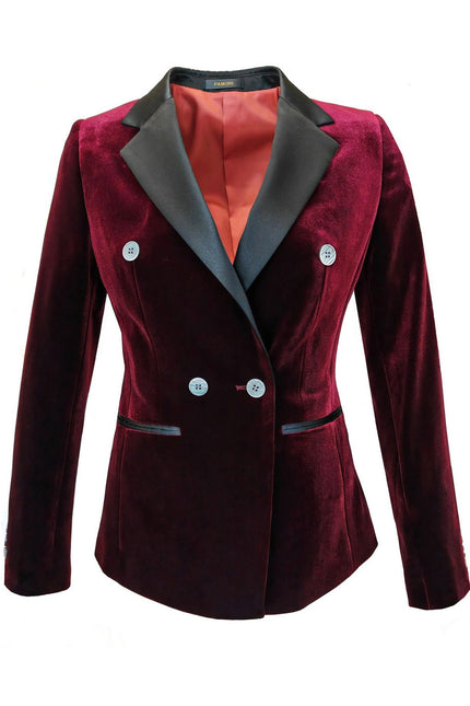 Burgundy Double Breasted Dinner Jacket