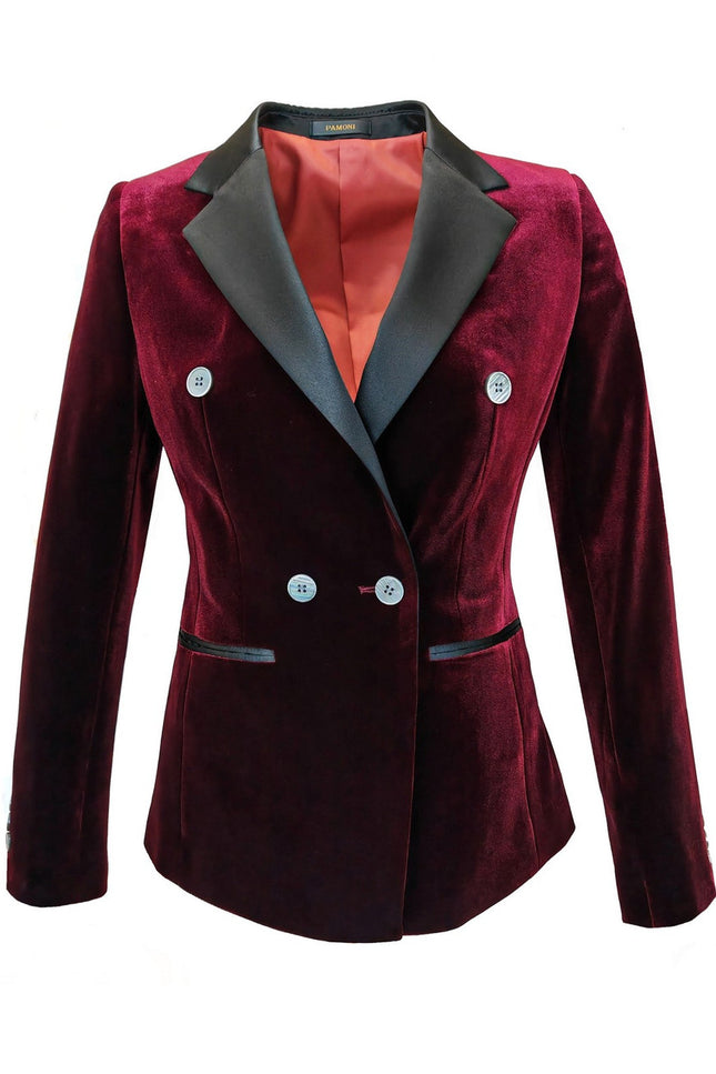 Burgundy Double Breasted Dinner Jacket
