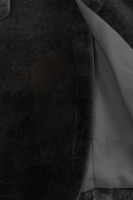 Women's Black Velvet Blazer