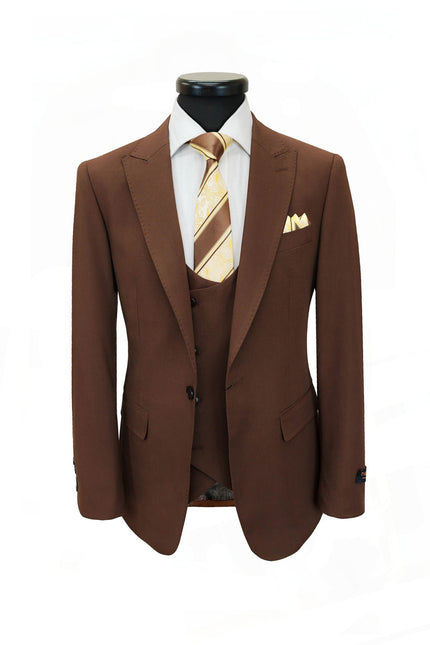 Dark Brown 3-Piece Suit