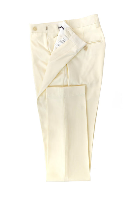 Ivory Double Breasted Suit with Gold Button