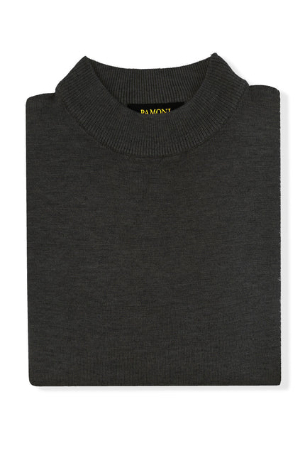 Black High Neck Slim Fit Jumper