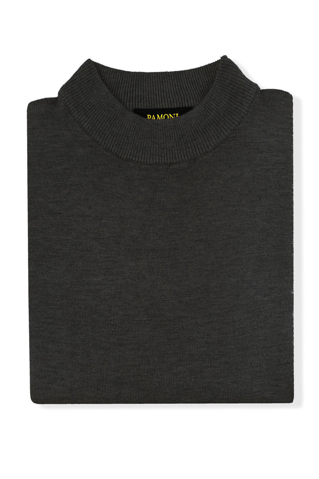 Black High Neck Slim Fit Jumper