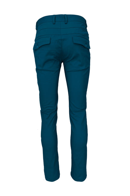 Navy stretch slim fit chino