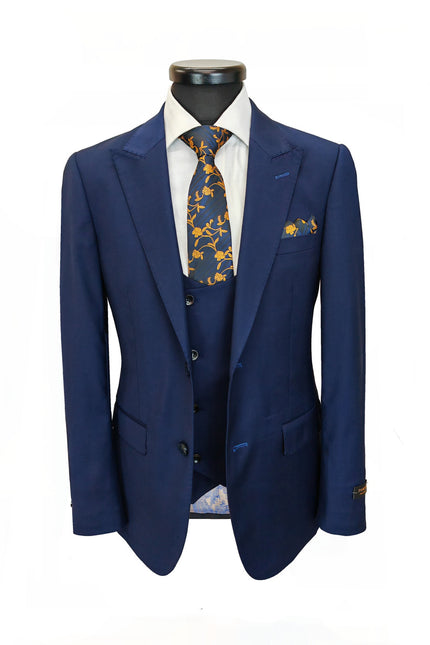 Men's 3-Piece Navy Slim Fit Suit