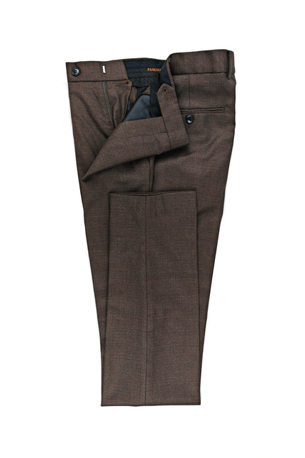 Brown 3-Piece Wool Blend Suit