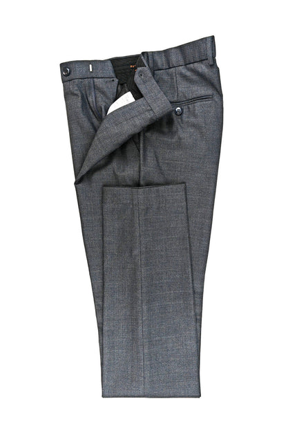 Men’s Grey Double-Breasted Wool Blend Suit