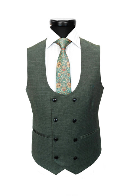 Men’s Sage Green 3-Piece Slim Fit Suit