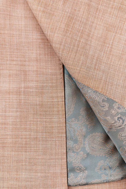 Light Salmon Slim Fit Double-Breasted Suit