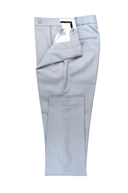 Light Blue Double-Breasted Slim Fit Suit