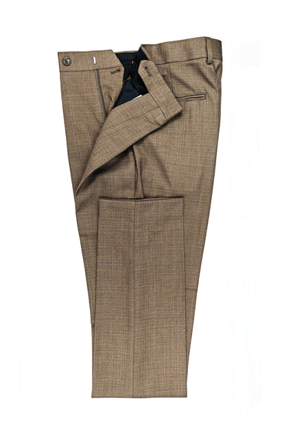 Men’s Slim Fit 3-Piece Wool-Blend Suit – Light Brown