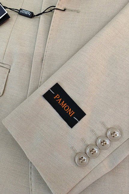 The Kensington Tailored 3-Piece Wool-Blend Suit – Sand Beige