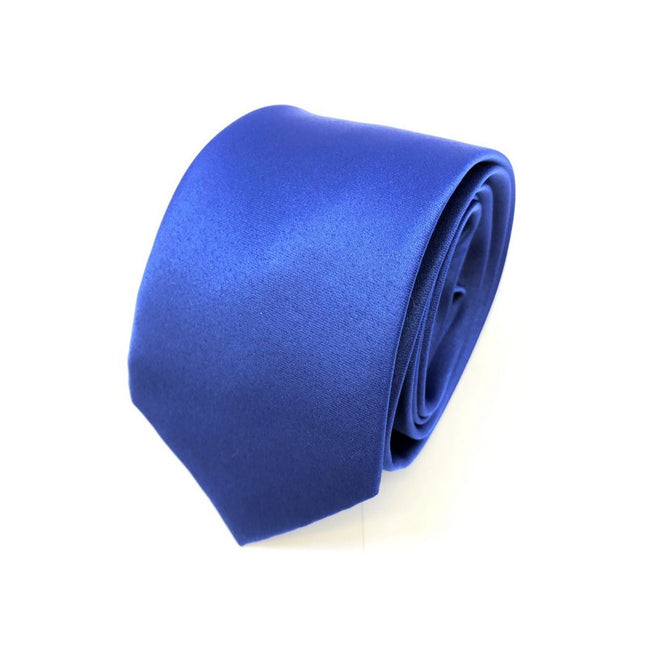 Royal blue classic plain tie