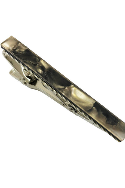 Brown Marble Effect Tie Clip