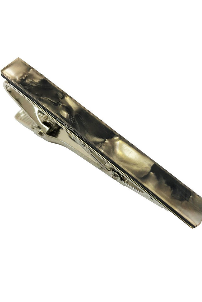 Brown Marble Effect Tie Clip
