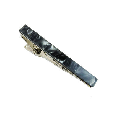Grey Marble Effect Tie Clip