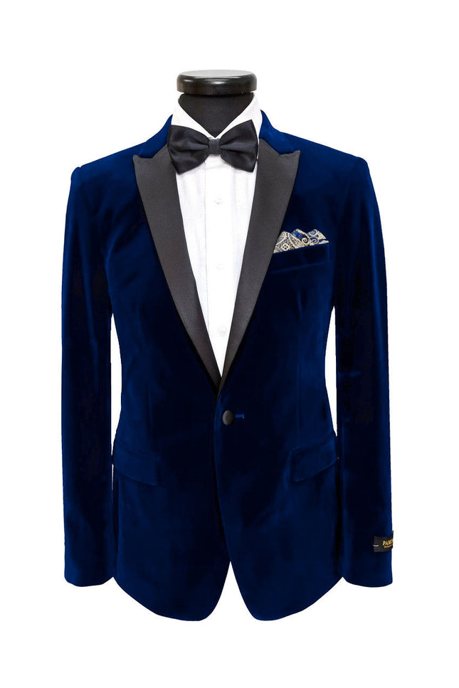 Navy Velvet Dinner Blazer