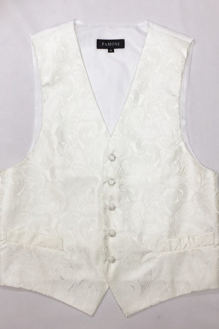 Cream paisley waistcoat